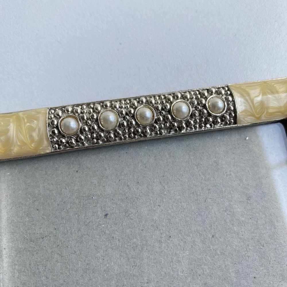 Wedding Collection Epoxy Faux Pearl Picture‎ Frame Gold Ornate Photo 4x6